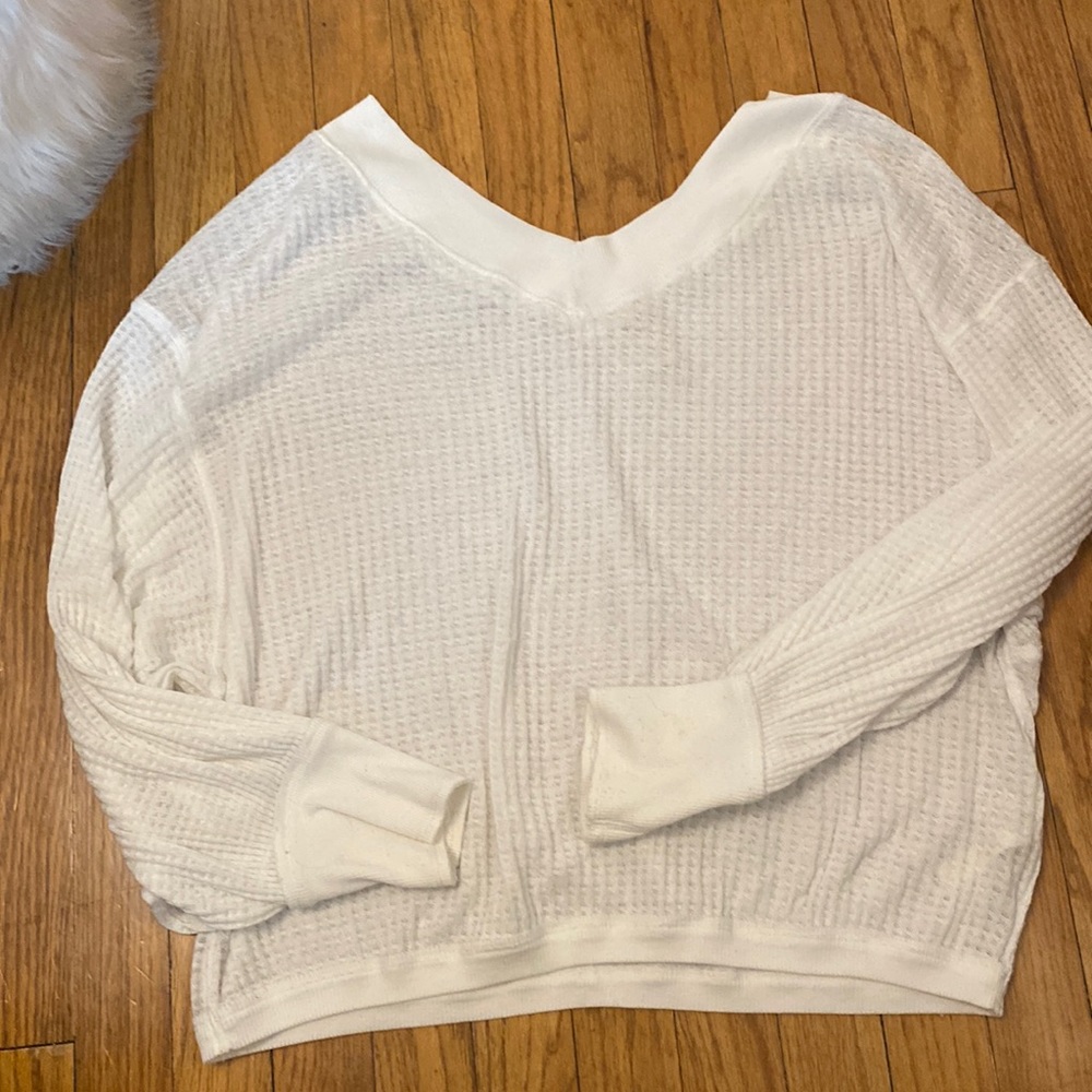 We the free white sweater
